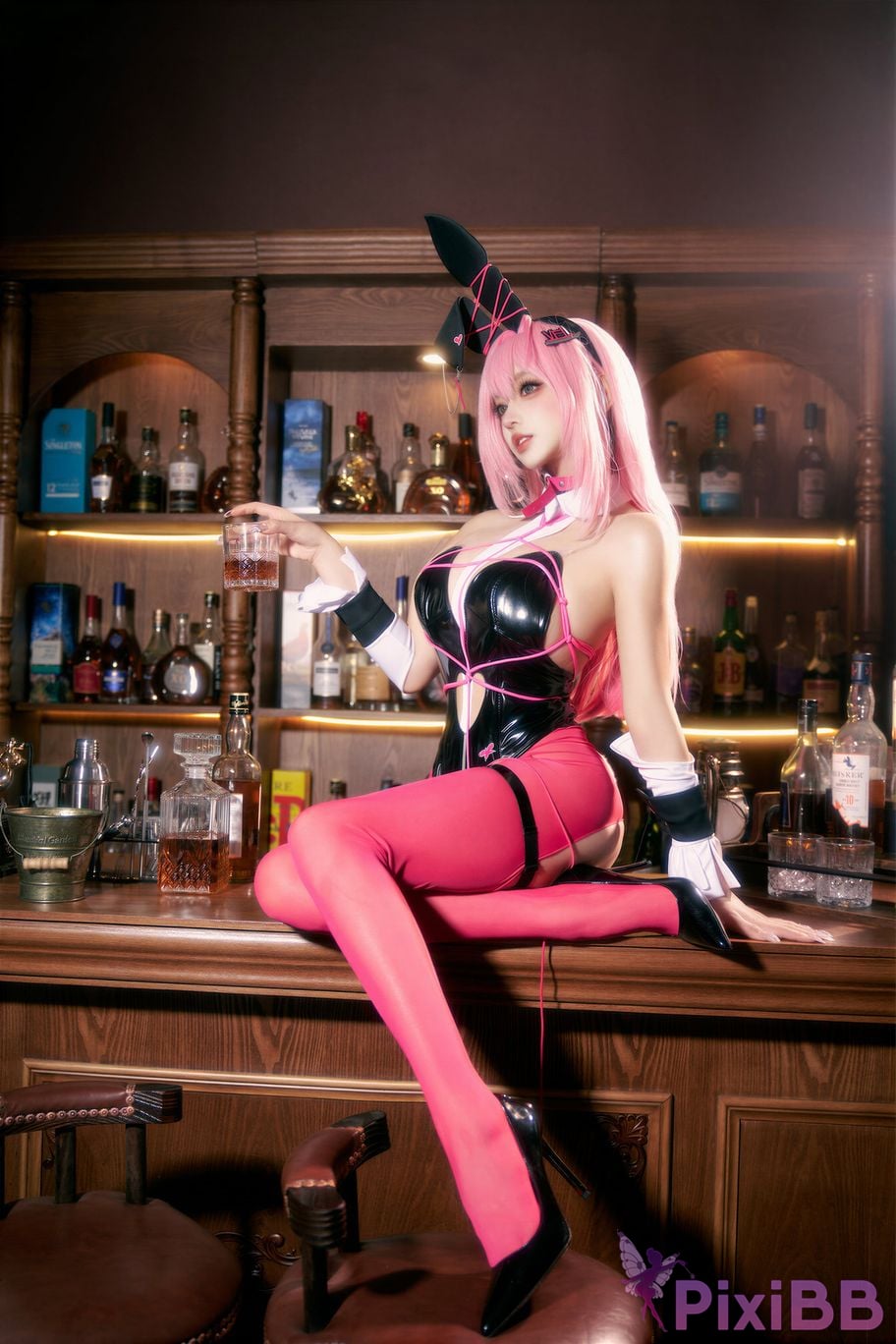Cosplayer Expired rice noodles Nikke goddess of victory Velvet bunny girl PixiBB.COM 042