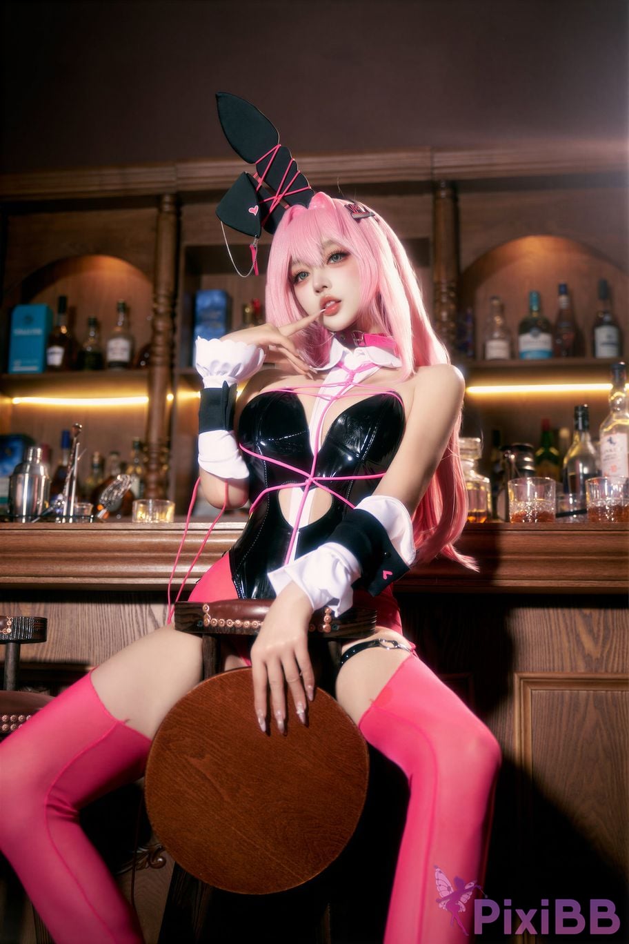 Cosplayer Expired rice noodles Nikke goddess of victory Velvet bunny girl PixiBB.COM 043