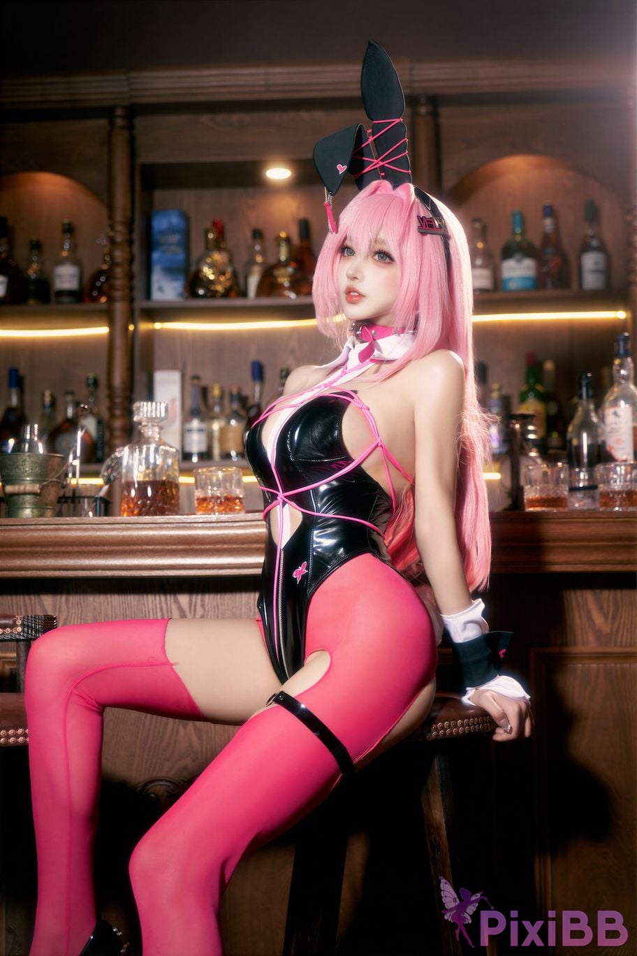Cosplayer Expired rice noodles Nikke goddess of victory Velvet bunny girl PixiBB.COM 058