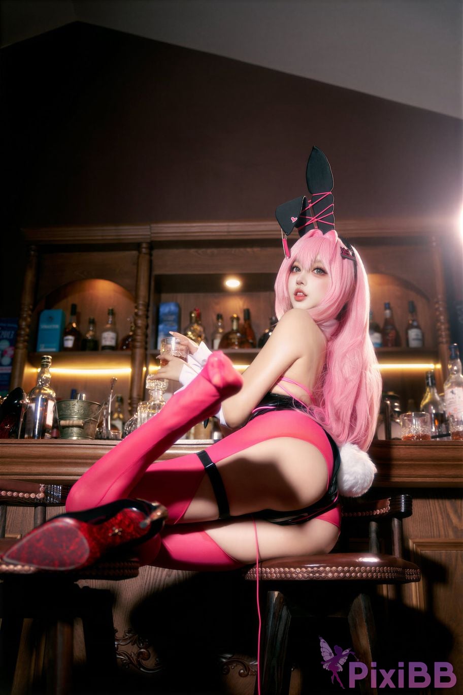 Cosplayer Expired rice noodles Nikke goddess of victory Velvet bunny girl PixiBB.COM 061