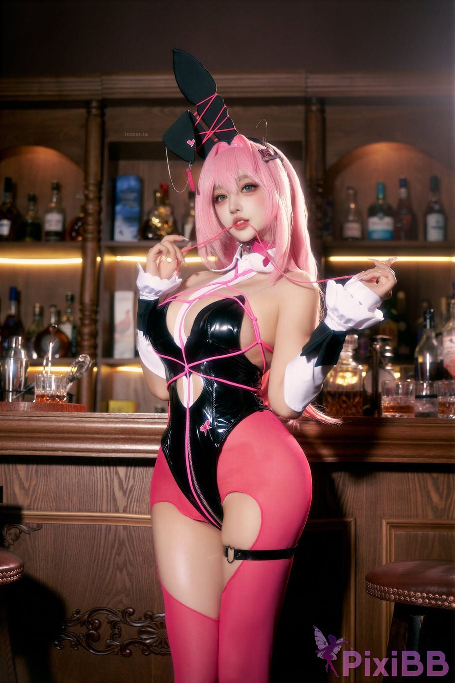 Cosplayer Expired rice noodles Nikke goddess of victory Velvet bunny girl PixiBB.COM 063