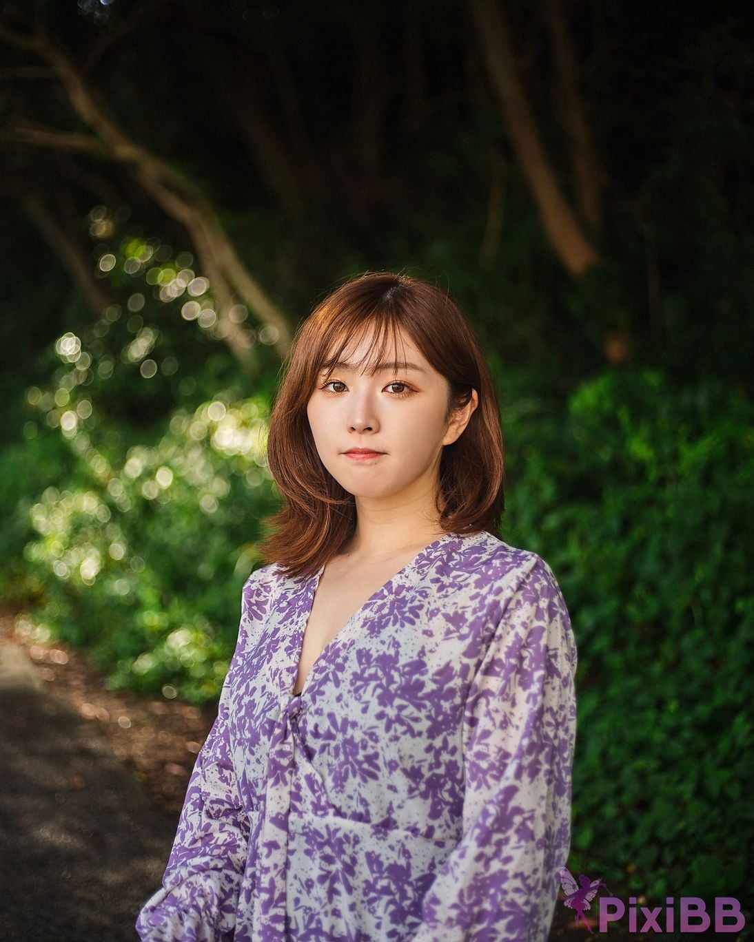 Japanese Idol Kasame Flower rain cape photo collection morning calm PixiBB.COM 066
