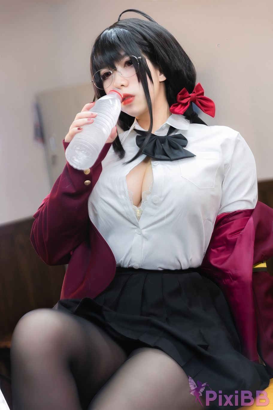 Cosplayer Charming pupils Meroko azur lane Dafeng JK PixiBB.COM 013
