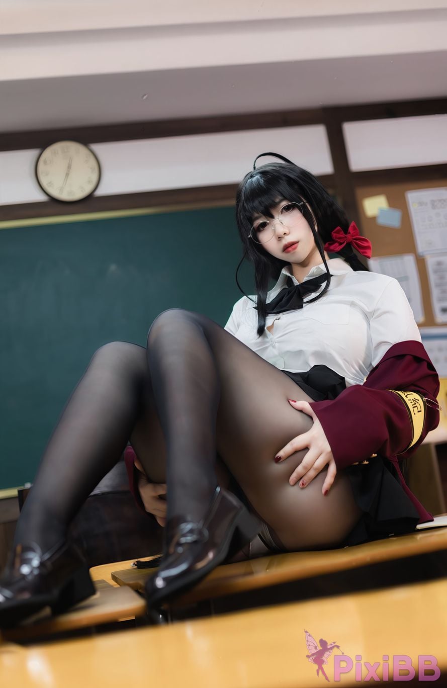Cosplayer Charming pupils Meroko azur lane Dafeng JK PixiBB.COM 021