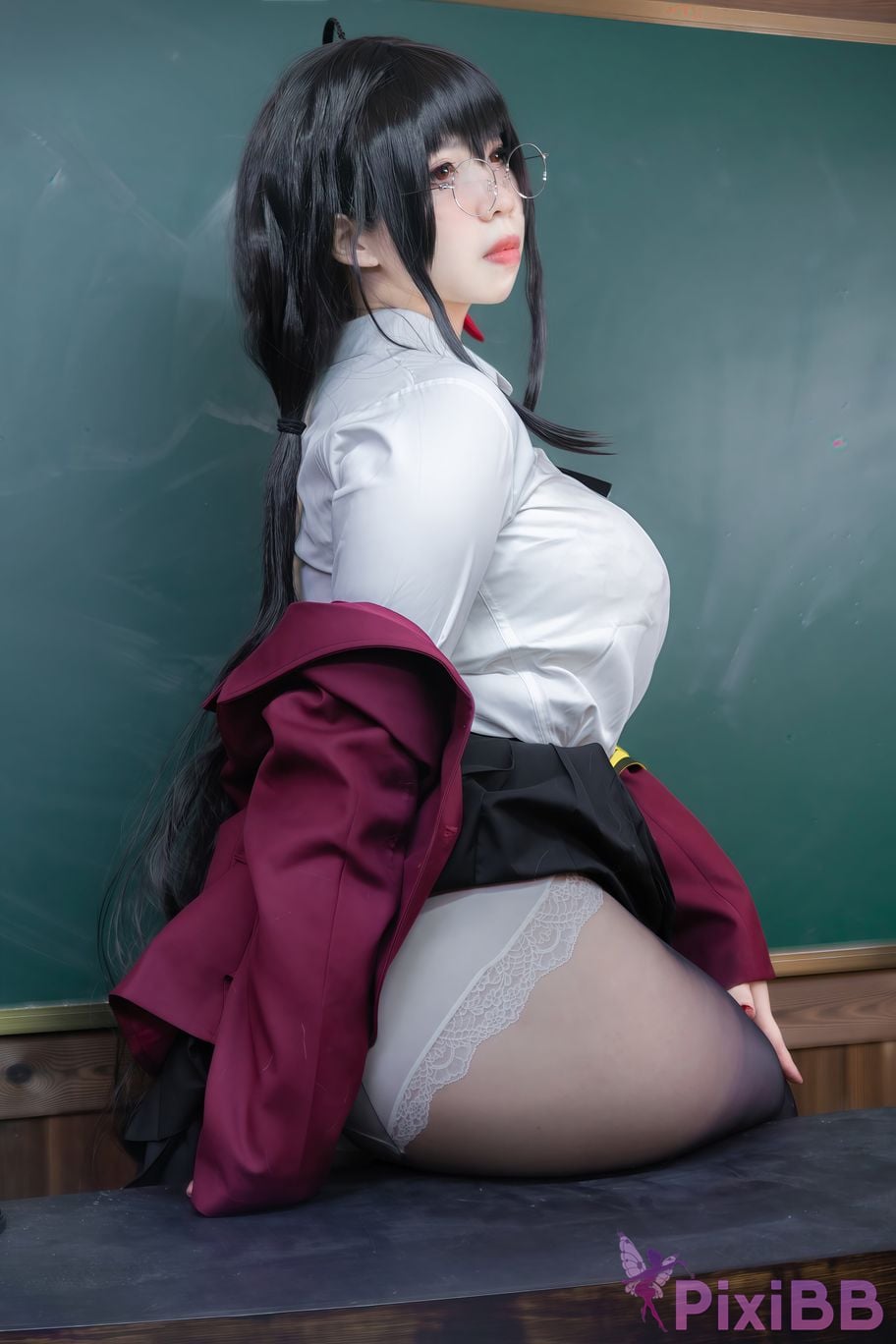 Cosplayer Charming pupils Meroko azur lane Dafeng JK PixiBB.COM 023