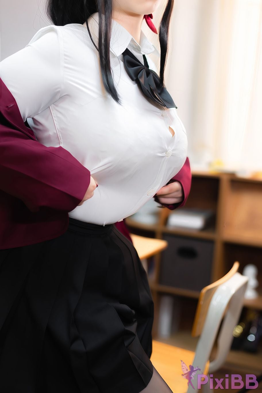 Cosplayer Charming pupils Meroko azur lane Dafeng JK PixiBB.COM 027