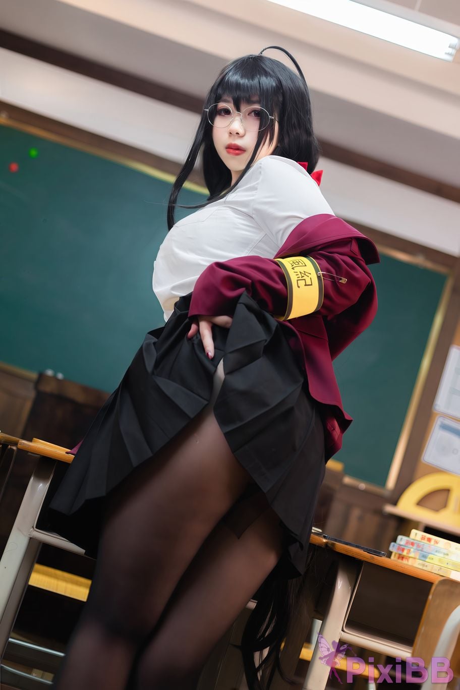 Cosplayer Charming pupils Meroko azur lane Dafeng JK PixiBB.COM 029