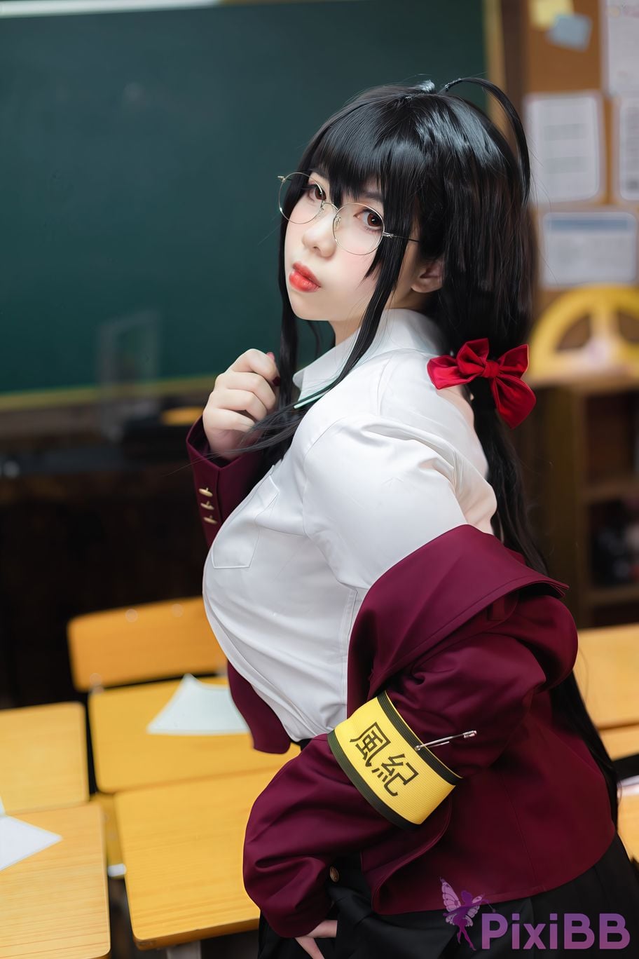 Cosplayer Charming pupils Meroko azur lane Dafeng JK PixiBB.COM 030