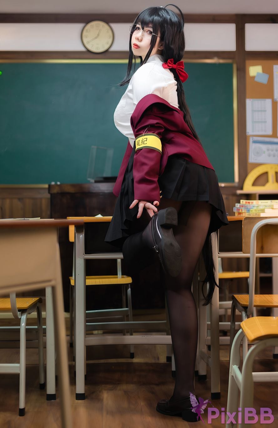 Cosplayer Charming pupils Meroko azur lane Dafeng JK PixiBB.COM 031