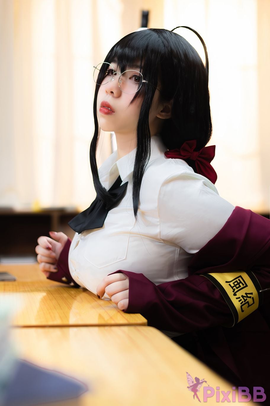 Cosplayer Charming pupils Meroko azur lane Dafeng JK PixiBB.COM 033