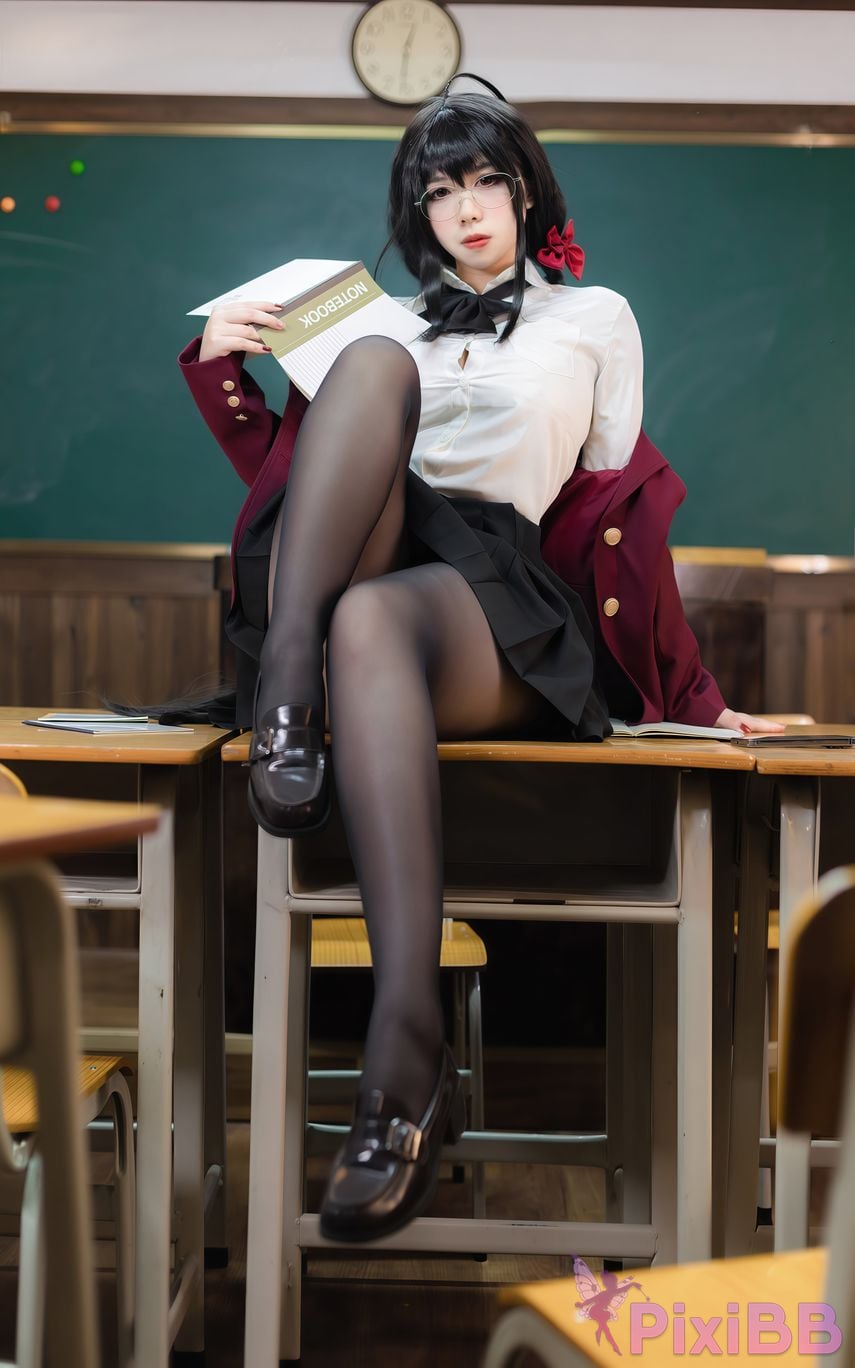 Cosplayer Charming pupils Meroko azur lane Dafeng JK PixiBB.COM 039