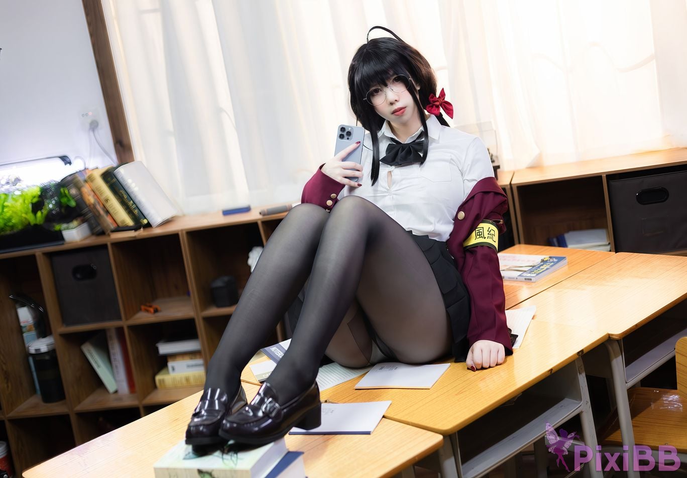 Cosplayer Charming pupils Meroko azur lane Dafeng JK PixiBB.COM 043