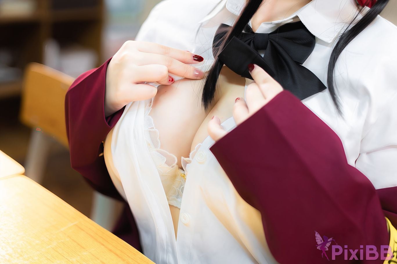 Cosplayer Charming pupils Meroko azur lane Dafeng JK PixiBB.COM 047