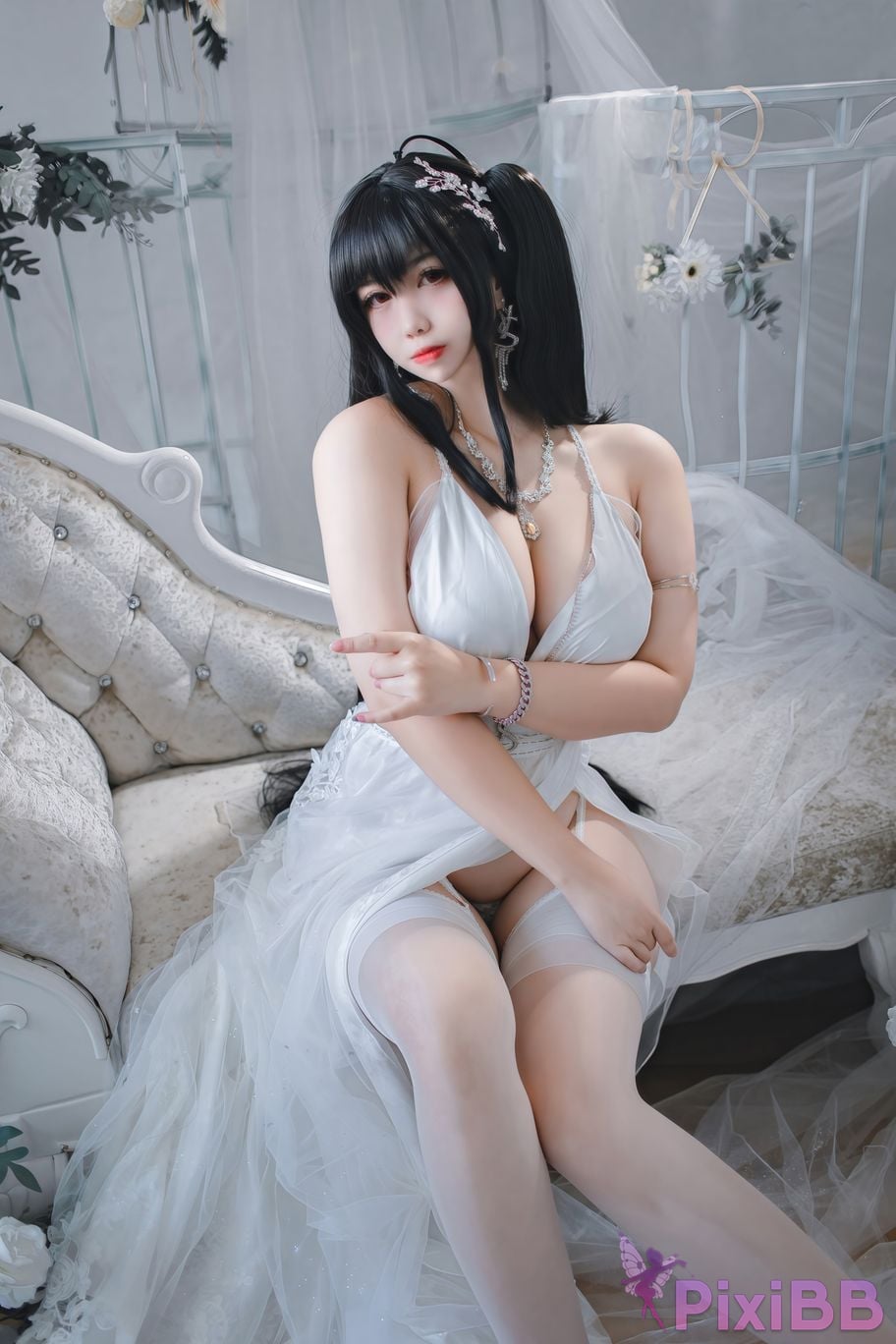 Cosplayer Charming pupils Meroko azur lane big bride PixiBB.COM 001