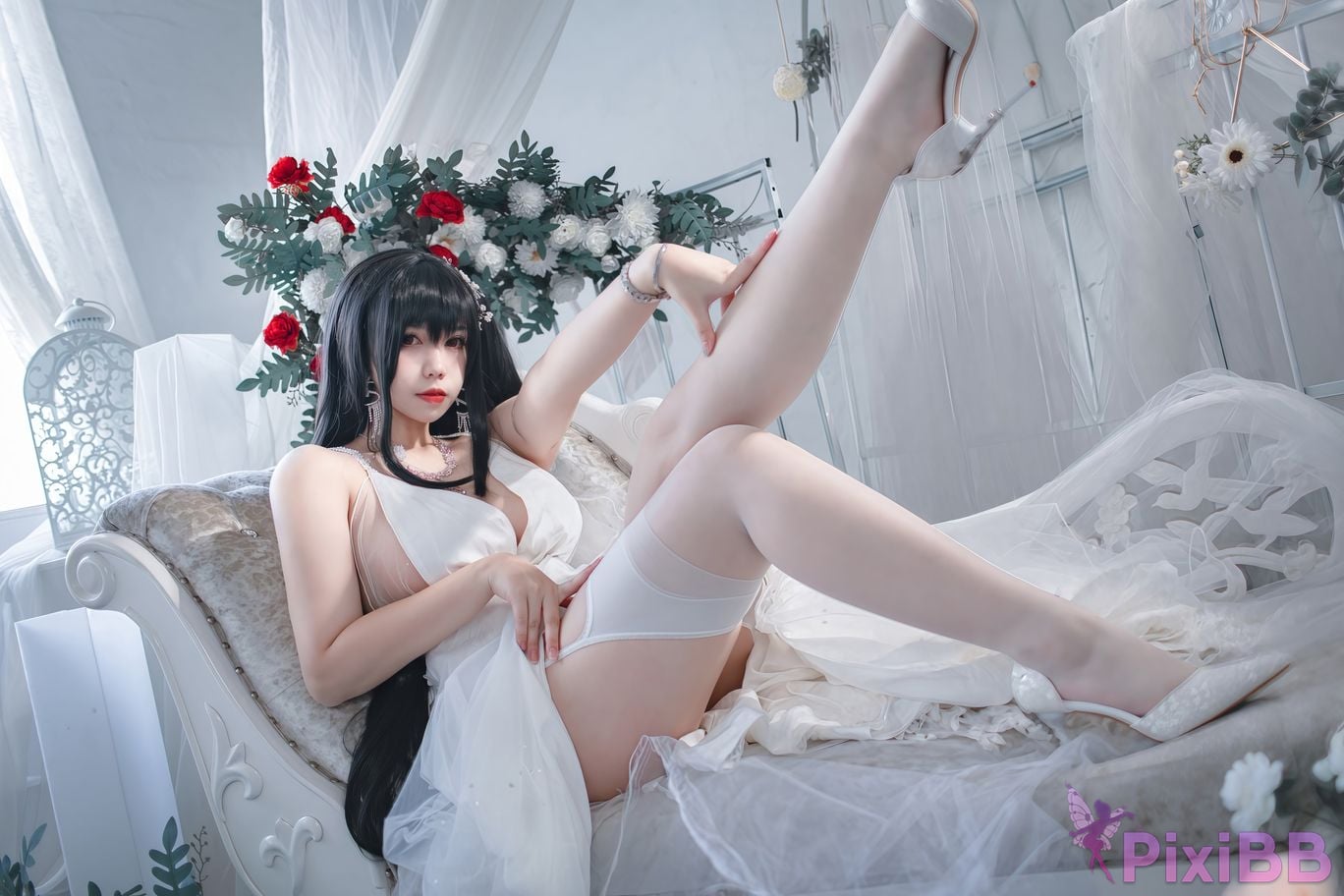 Cosplayer Charming pupils Meroko azur lane big bride PixiBB.COM 002