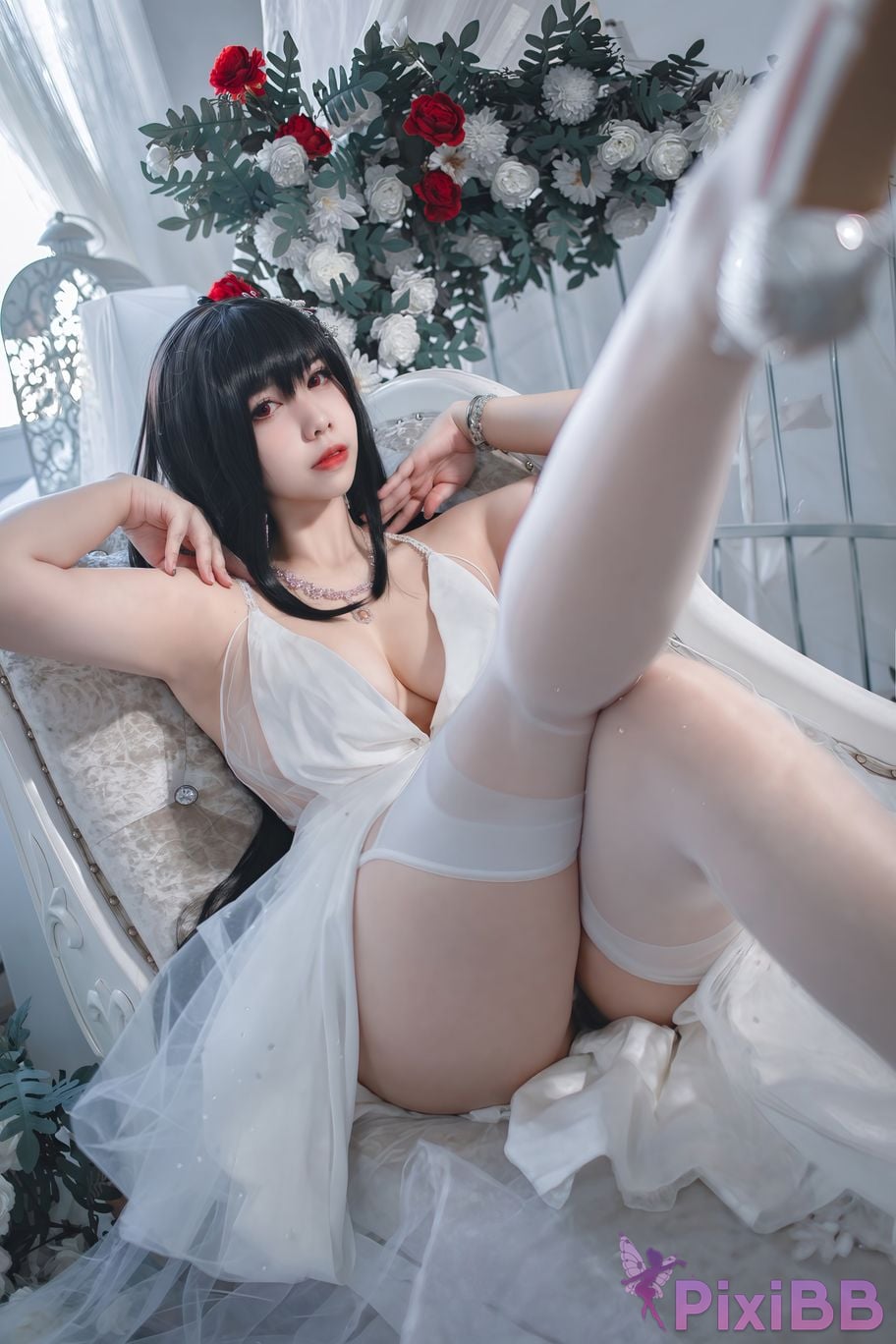 Cosplayer Charming pupils Meroko azur lane big bride PixiBB.COM 003