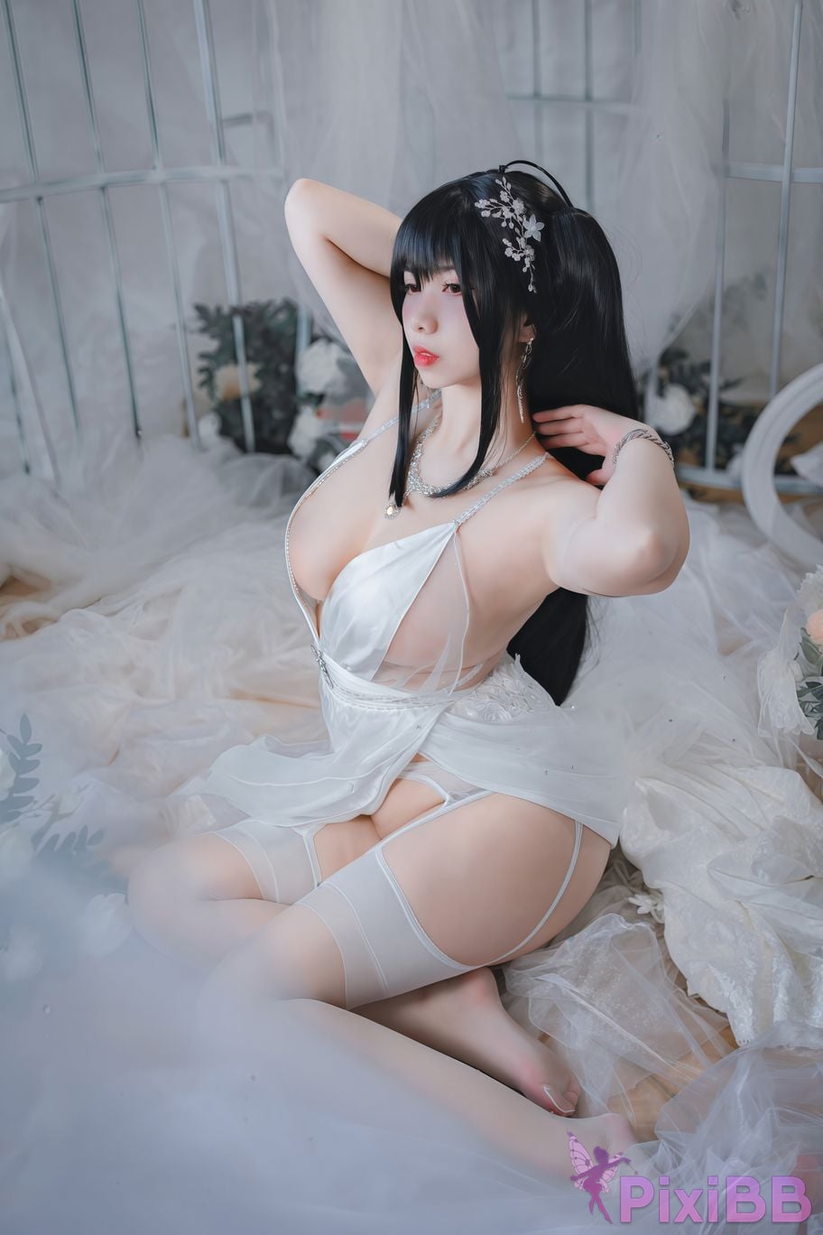 Cosplayer Charming pupils Meroko azur lane big bride PixiBB.COM 021