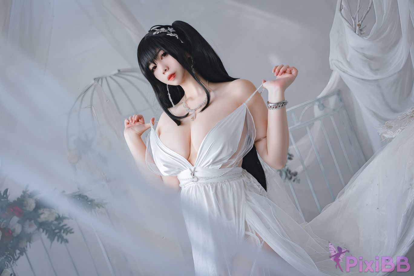 Cosplayer Charming pupils Meroko azur lane big bride PixiBB.COM 025