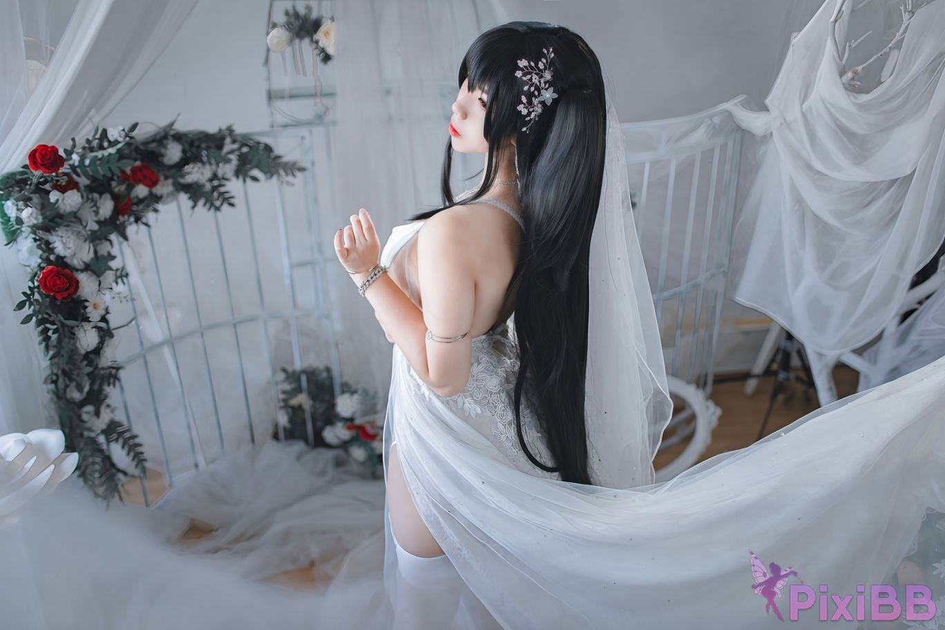 Cosplayer Charming pupils Meroko azur lane big bride PixiBB.COM 028
