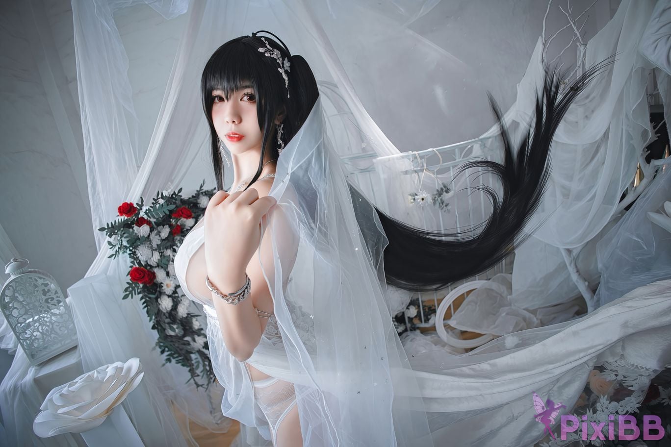 Cosplayer Charming pupils Meroko azur lane big bride PixiBB.COM 029