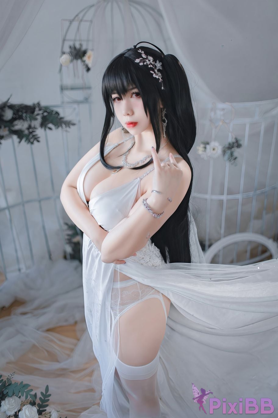 Cosplayer Charming pupils Meroko azur lane big bride PixiBB.COM 035
