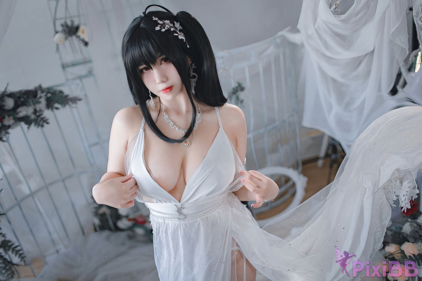 Cosplayer Charming pupils Meroko azur lane big bride PixiBB.COM 037