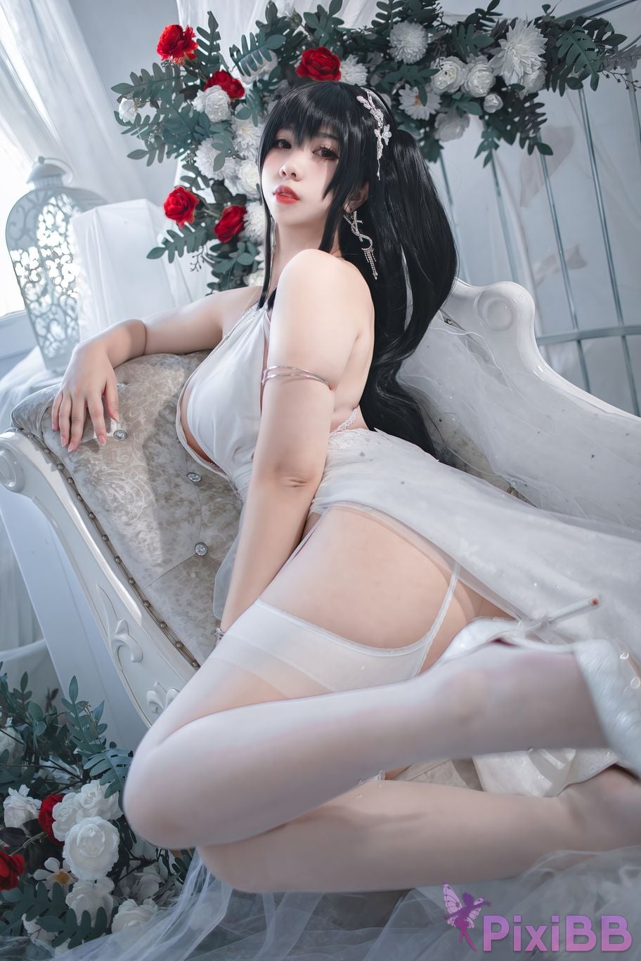 Cosplayer Charming pupils Meroko azur lane big bride PixiBB.COM 043