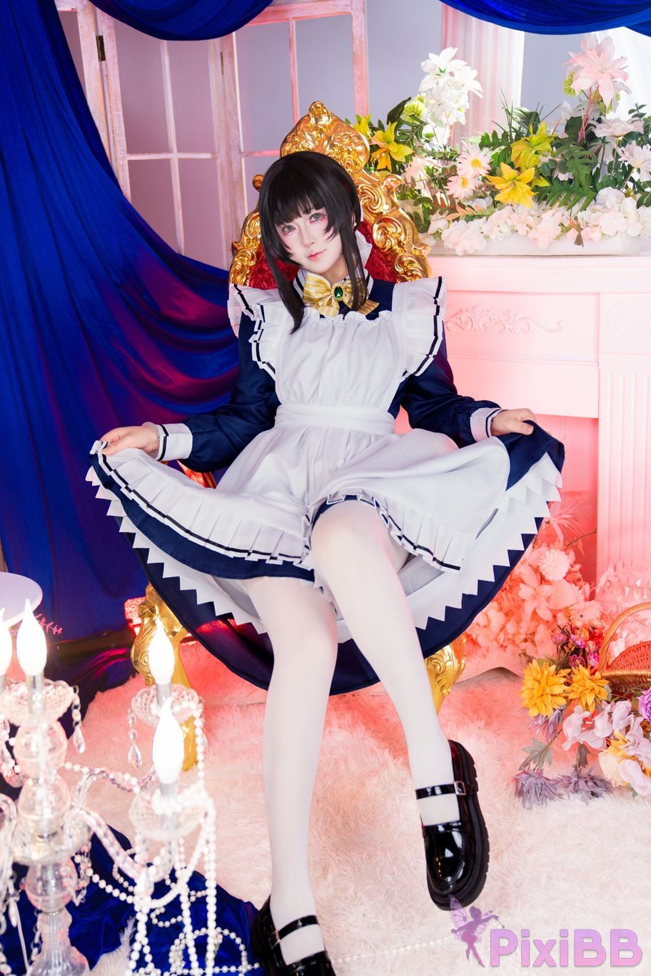 Cosplayer Meow acridine Four Seasons Natsume Maid PixiBB.COM 001