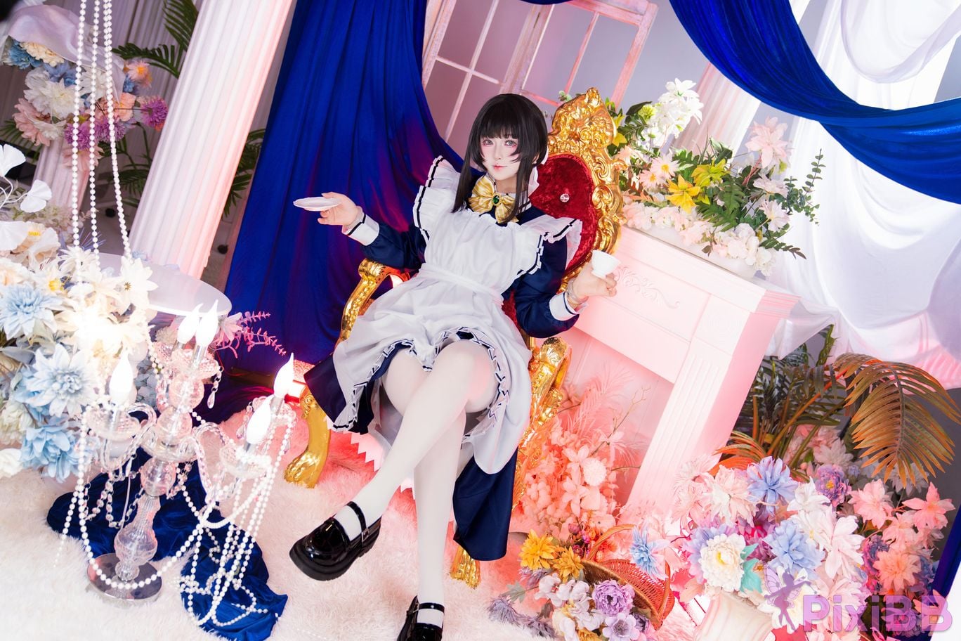 Cosplayer Meow acridine Four Seasons Natsume Maid PixiBB.COM 002