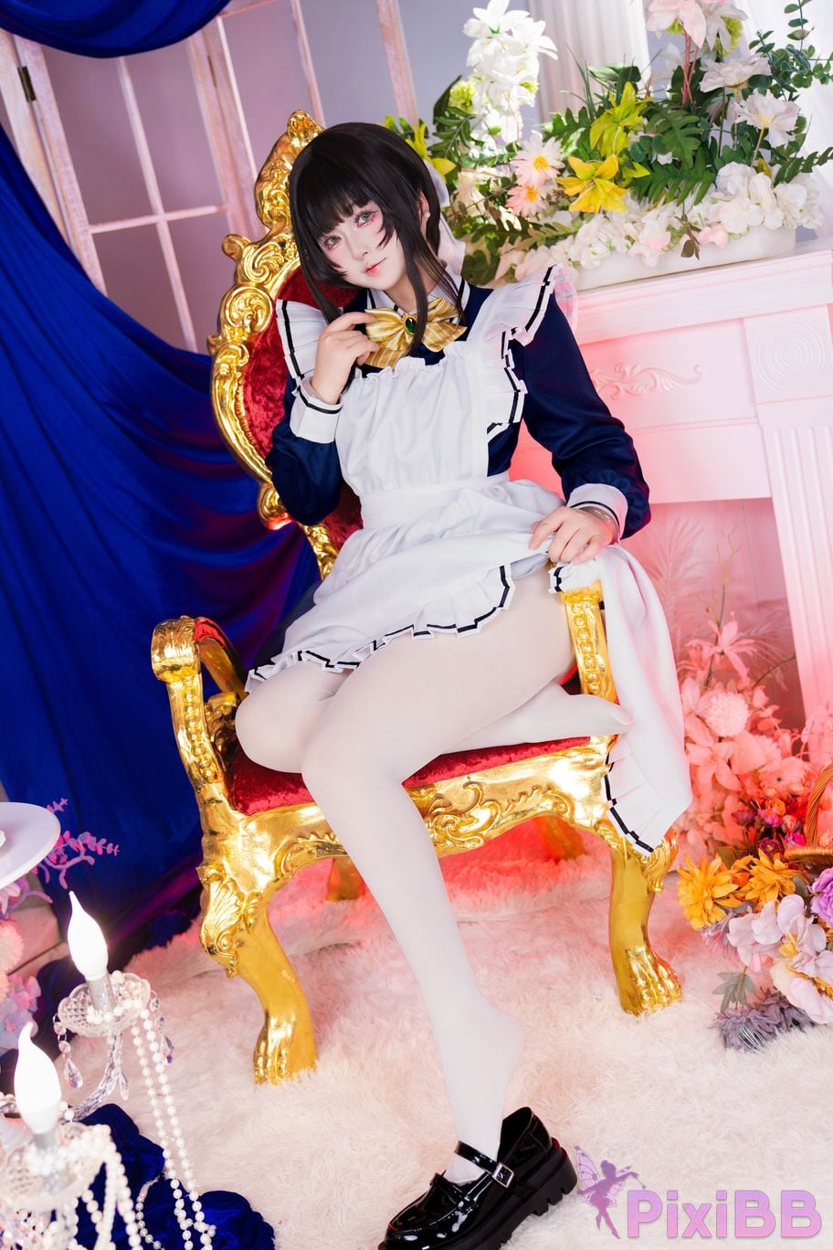 Cosplayer Meow acridine Four Seasons Natsume Maid PixiBB.COM 017
