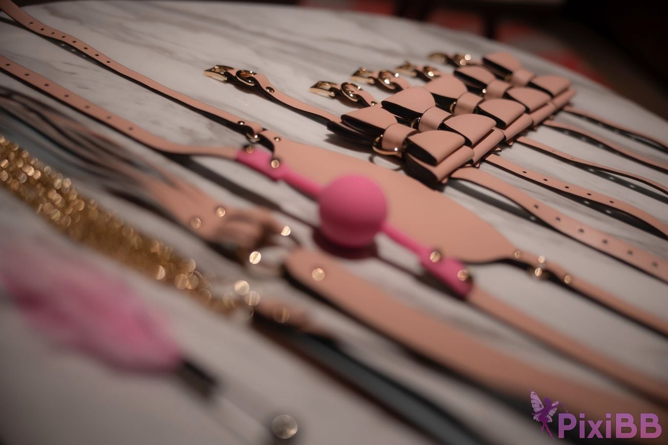 No watermark for in app purchases Xie Xiaoan young pink nude apron nipple pasties PixiBB.COM 001.JPG