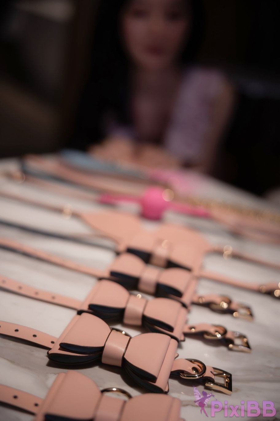 No watermark for in app purchases Xie Xiaoan young pink nude apron nipple pasties PixiBB.COM 017.JPG