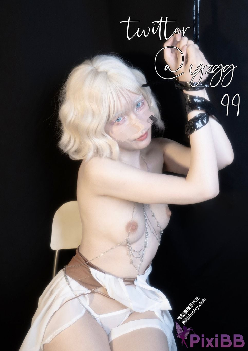 OtherXXX yzgg99 Raise a fruit public housewife meat urinal Black silk suspender sexy PixiBB.COM 002