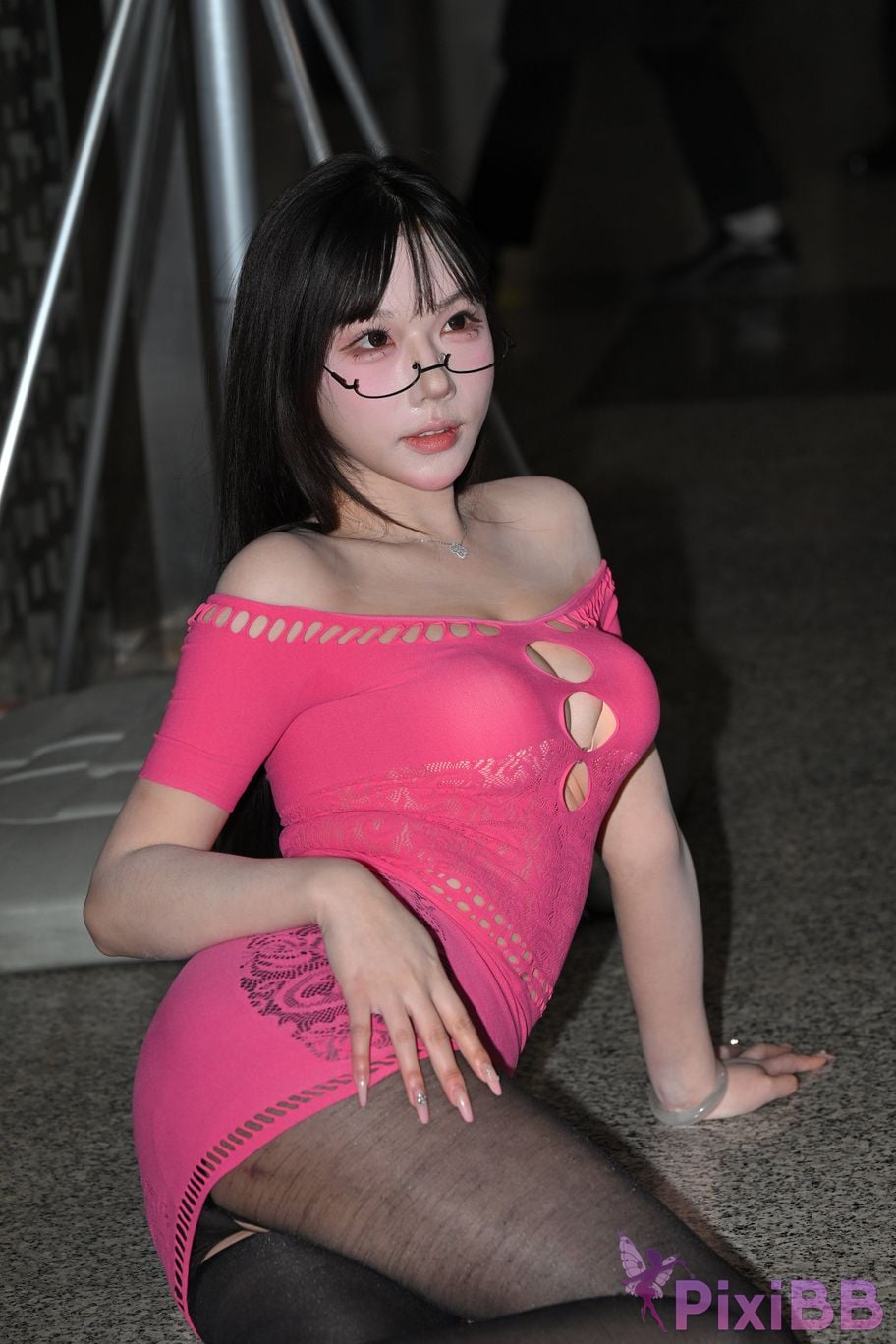 Featured Street Photography Works No.5900 Jingyao sexy slit black stockings PixiBB.COM 085