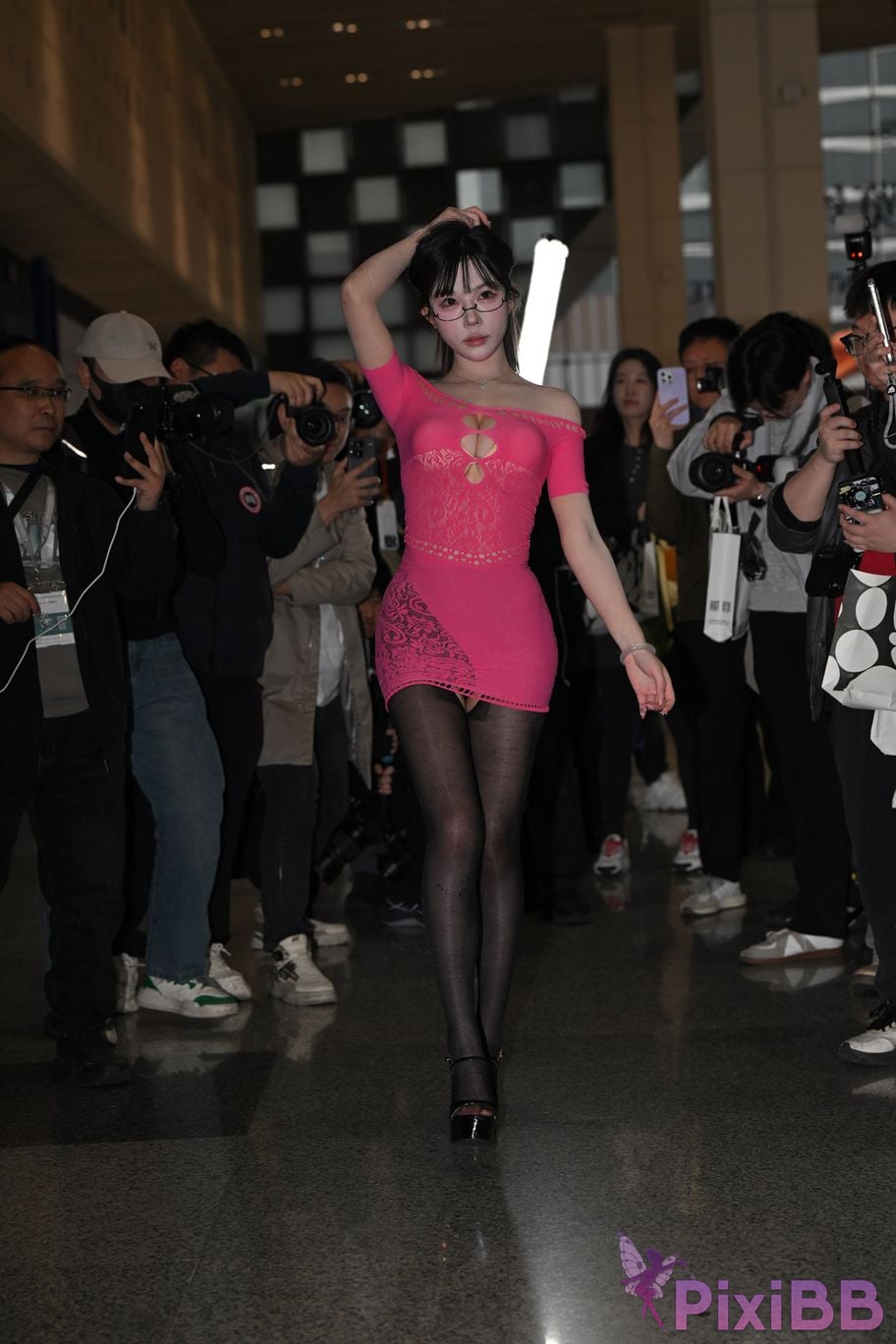 Featured Street Photography Works No.5900 Jingyao sexy slit black stockings PixiBB.COM 108