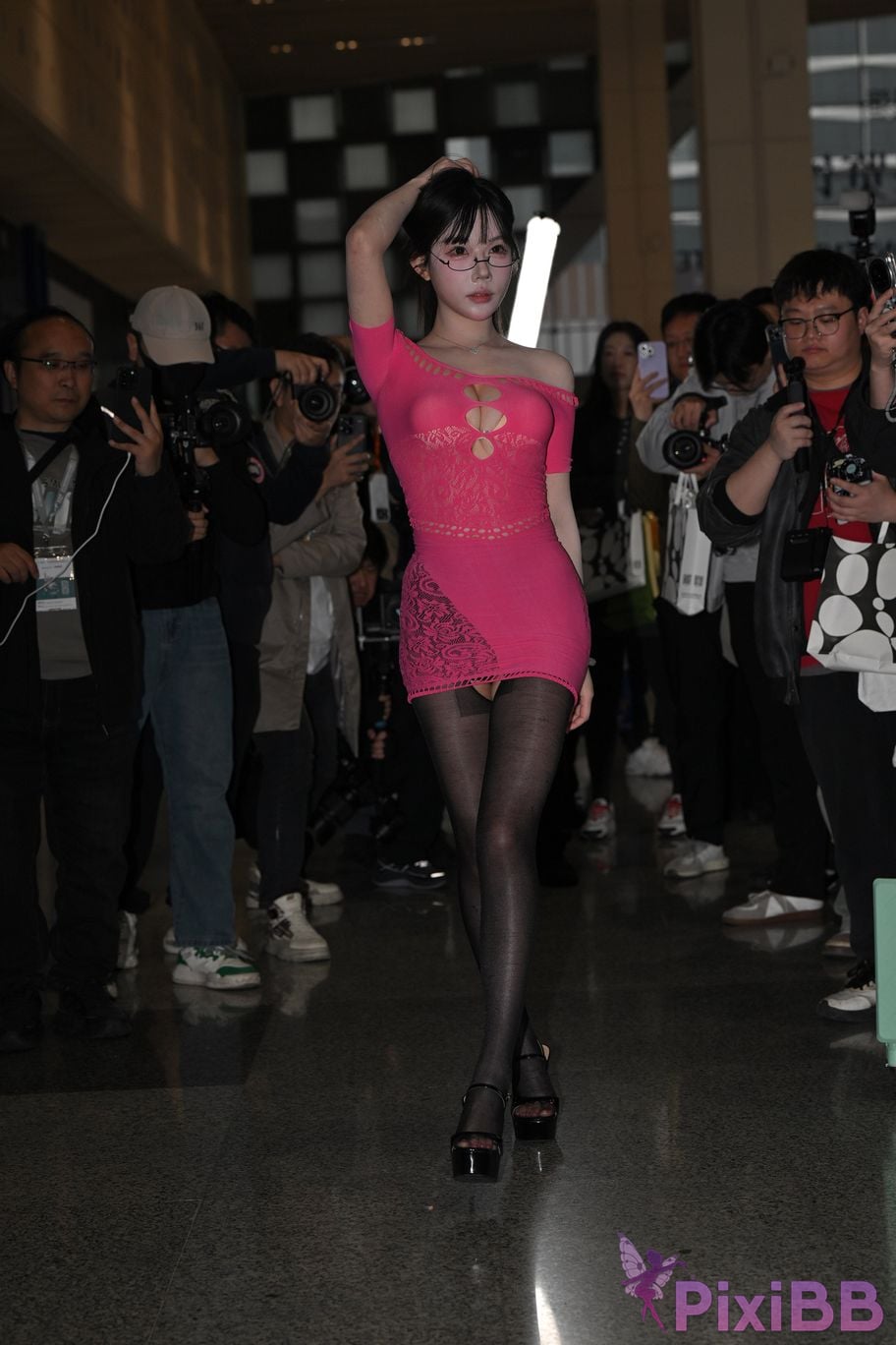 Featured Street Photography Works No.5900 Jingyao sexy slit black stockings PixiBB.COM 109