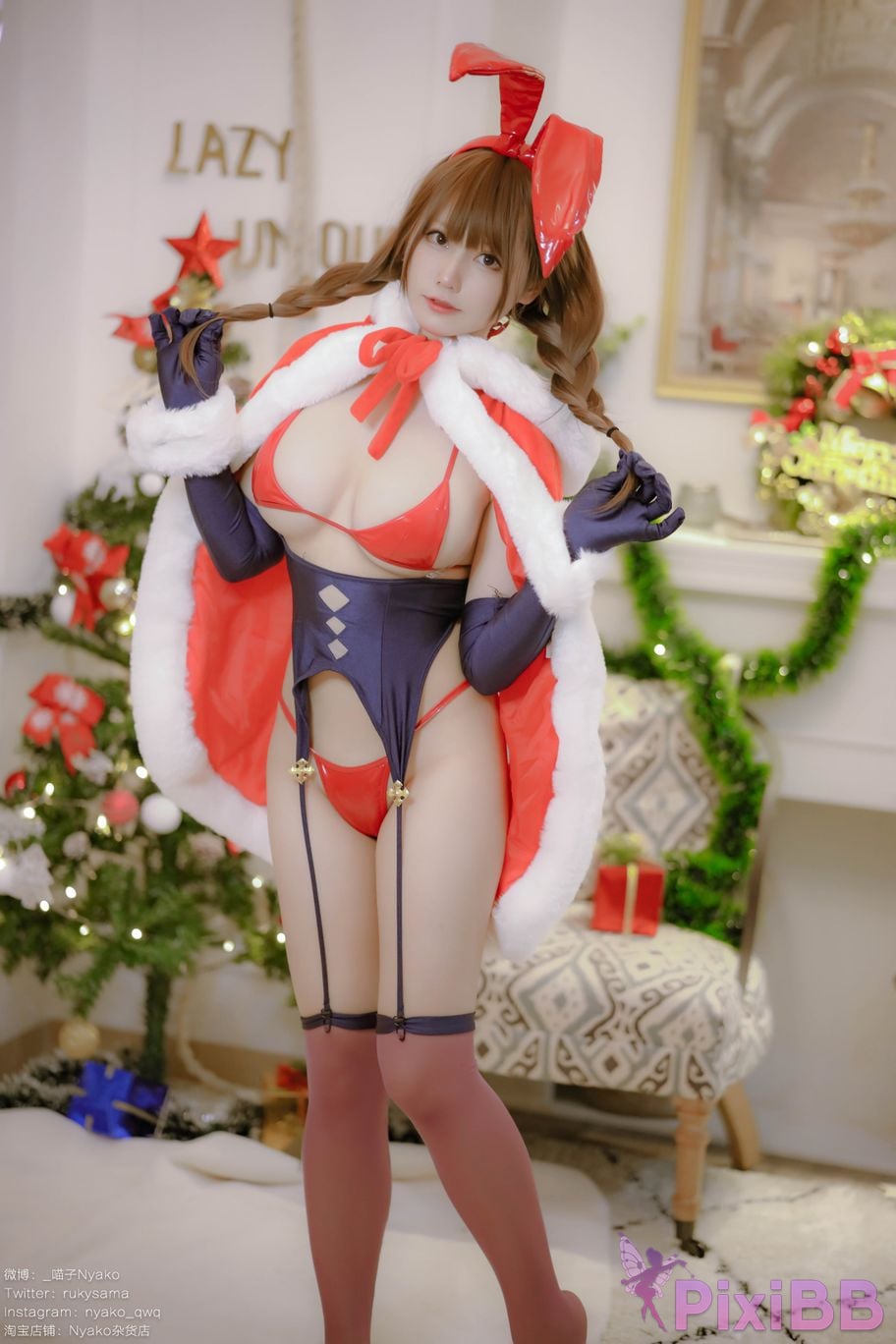 Coser Nyako Christmas Bunny PixiBB.COM 051