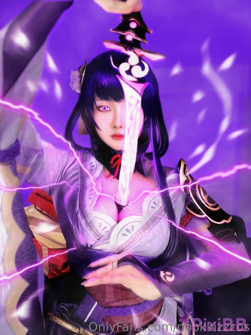 Cosplayer nookkizzcos Raiden Shogun Sangonomiya Kokomi Genshin PixiBB.COM 008