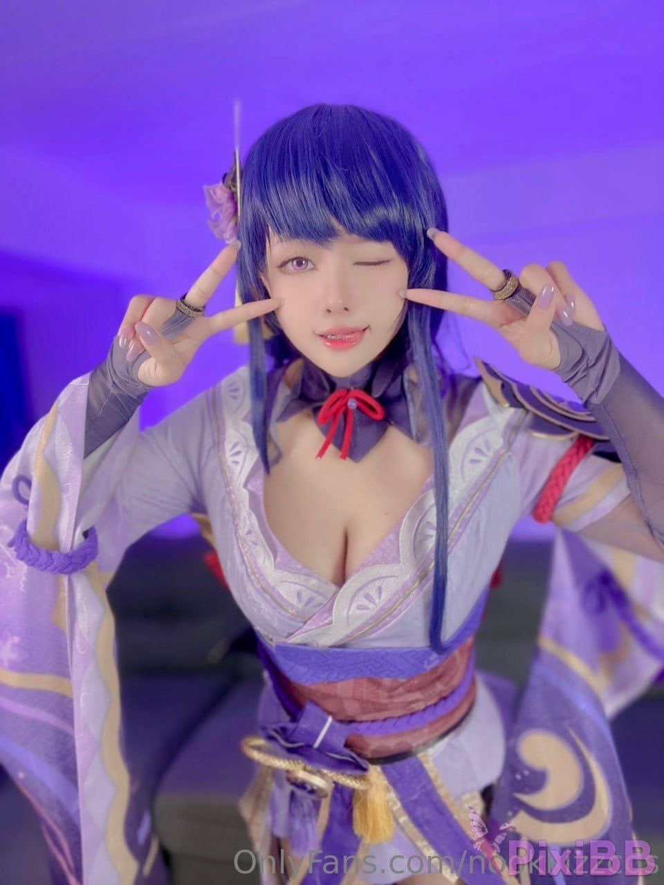 Cosplayer nookkizzcos Raiden Shogun Sangonomiya Kokomi Genshin PixiBB.COM 010