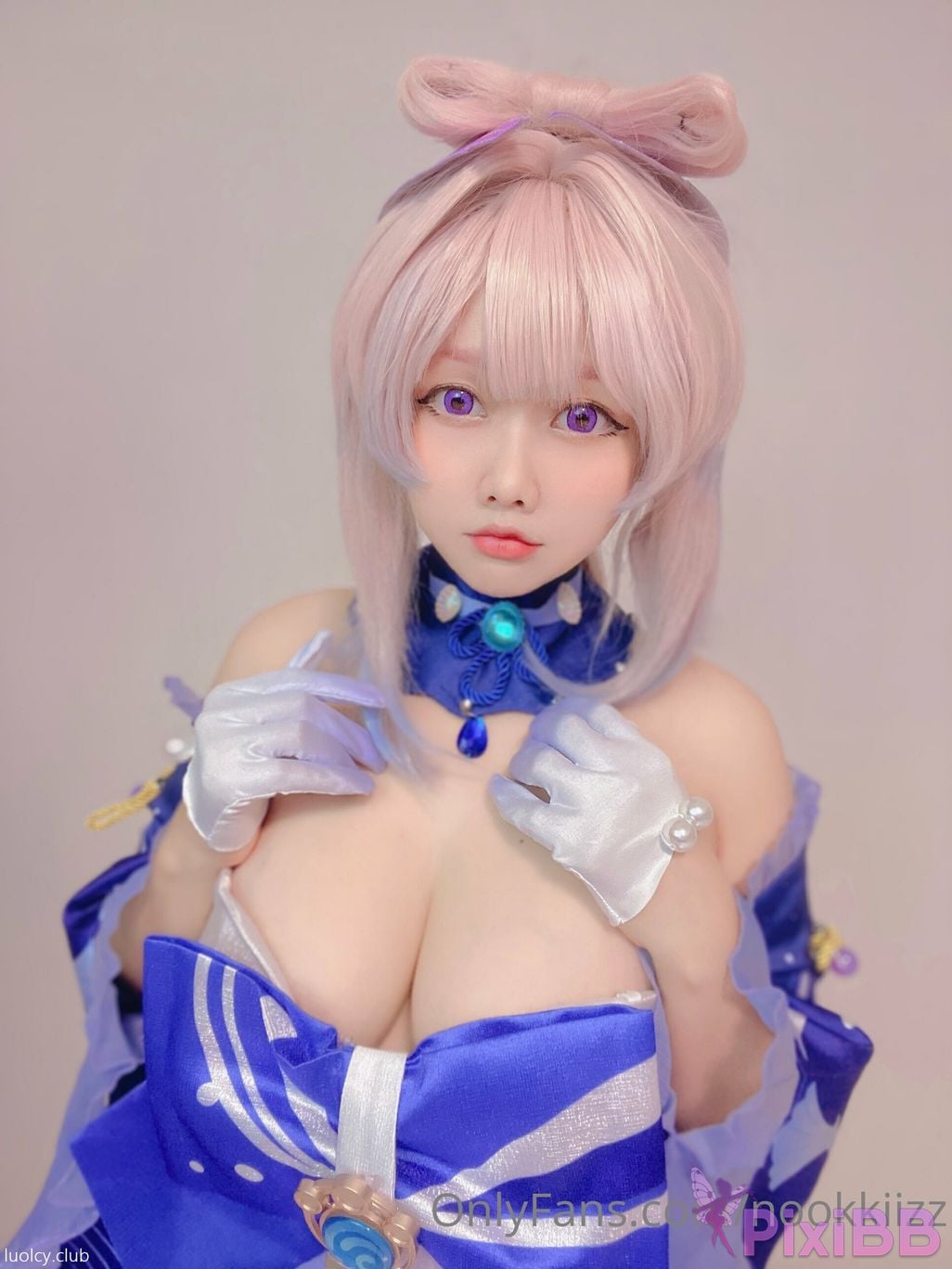 Cosplayer nookkizzcos Raiden Shogun Sangonomiya Kokomi Genshin PixiBB.COM 017