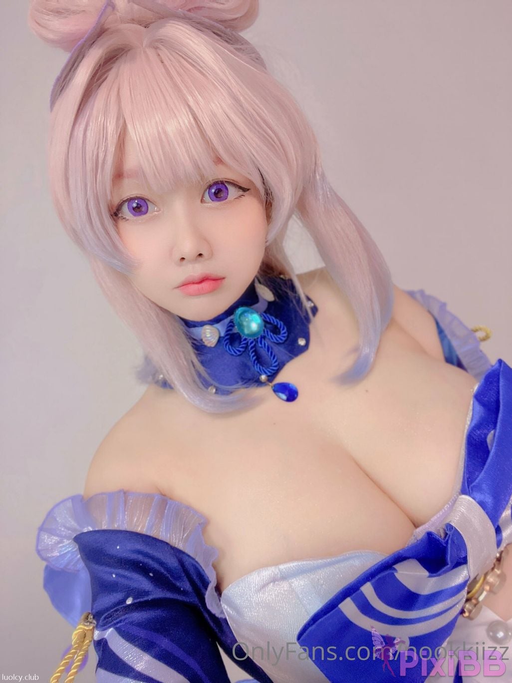 Cosplayer nookkizzcos Raiden Shogun Sangonomiya Kokomi Genshin PixiBB.COM 019