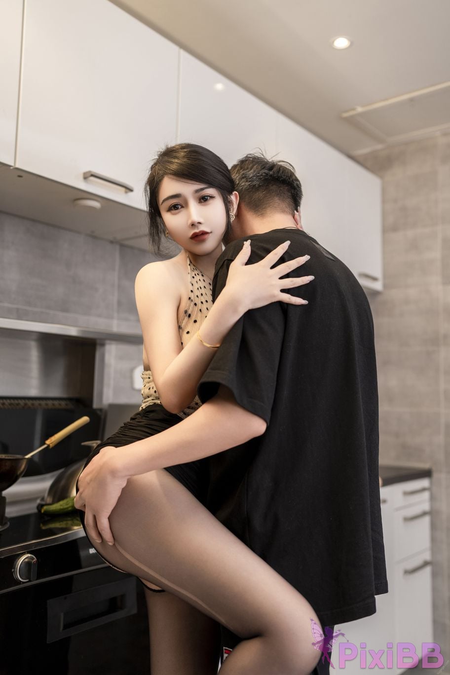 No watermark for in app purchases Li Ruoxi XIUREN model kitchen maid PixiBB.COM 016