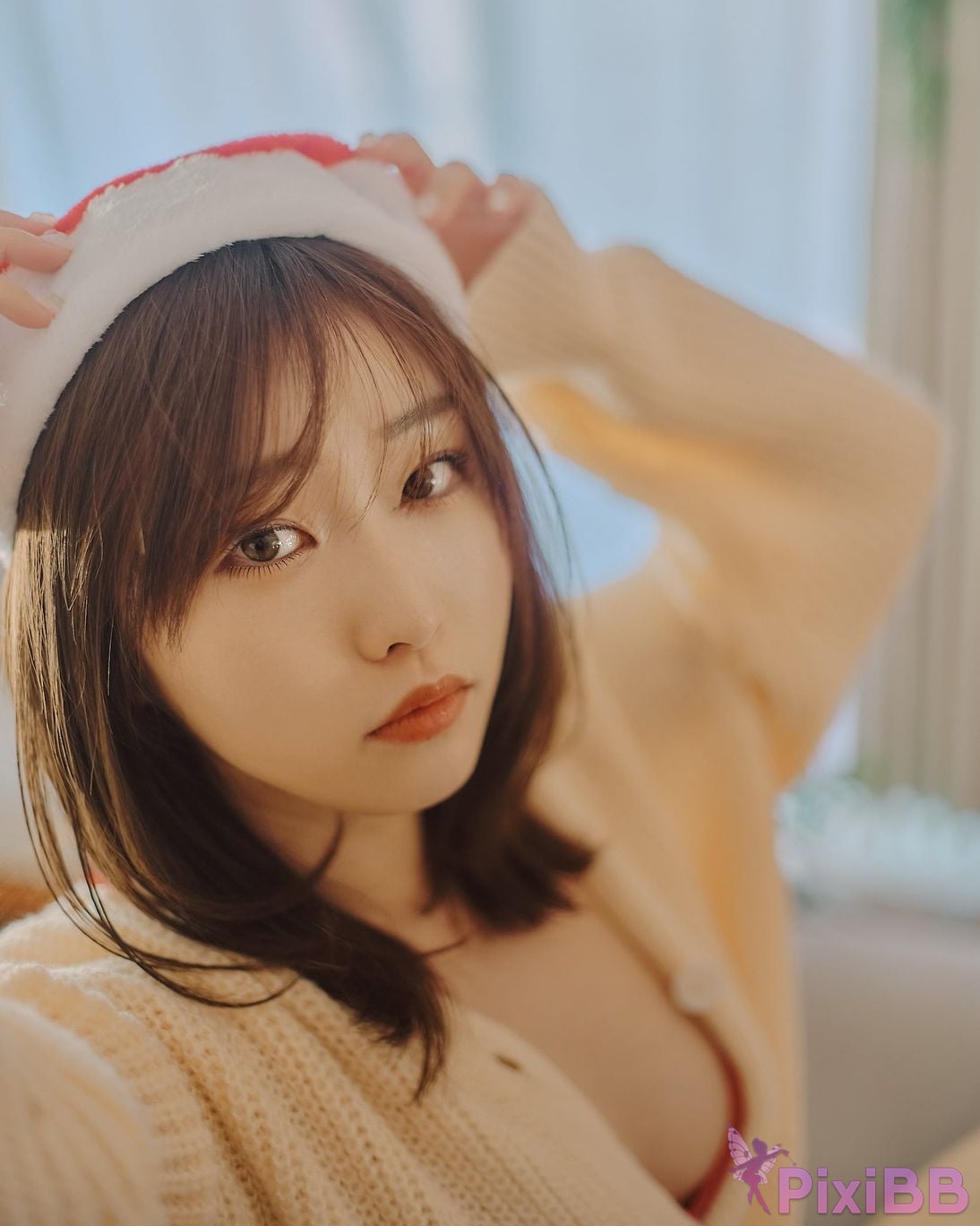 Japanese Idol Kasame Flower rain cape photo collection MerryXmas2022 PixiBB.COM 021