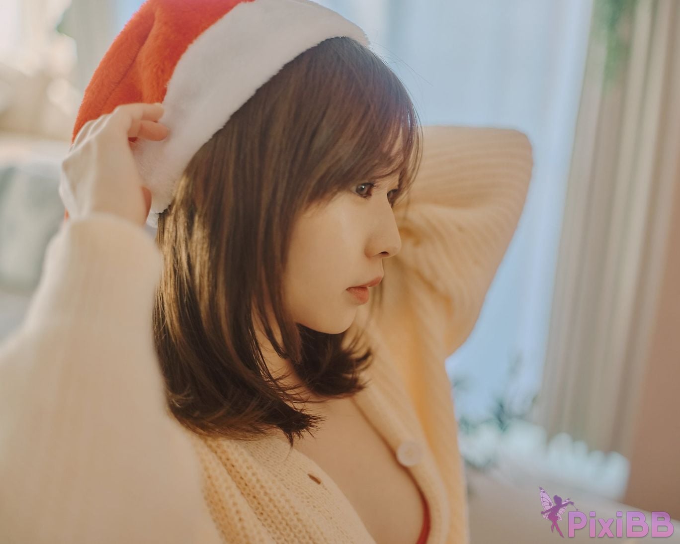 Japanese Idol Kasame Flower rain cape photo collection MerryXmas2022 PixiBB.COM 025