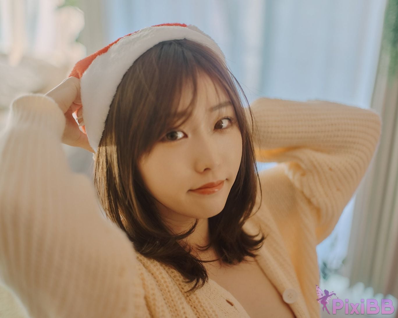 Japanese Idol Kasame Flower rain cape photo collection MerryXmas2022 PixiBB.COM 026