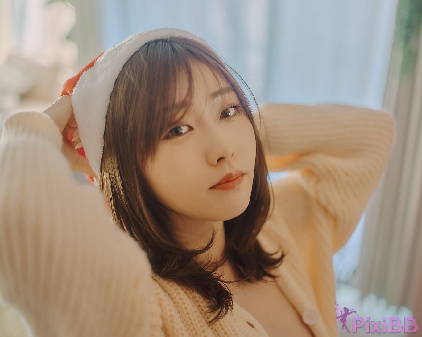 Japanese Idol Kasame Flower rain cape photo collection MerryXmas2022 PixiBB.COM 027