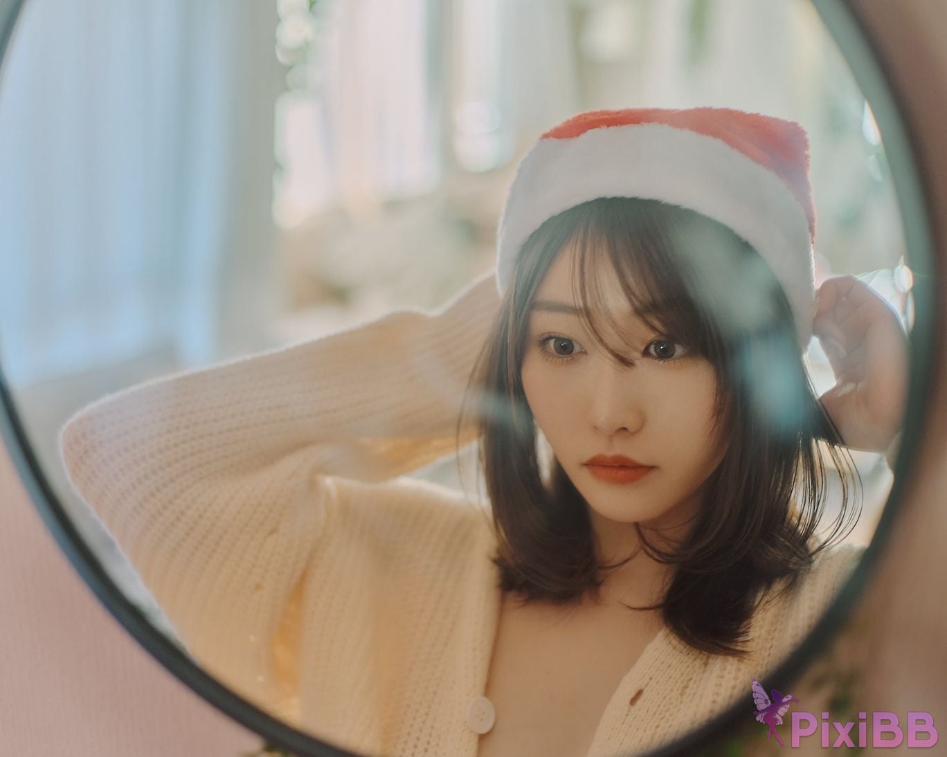 Japanese Idol Kasame Flower rain cape photo collection MerryXmas2022 PixiBB.COM 030