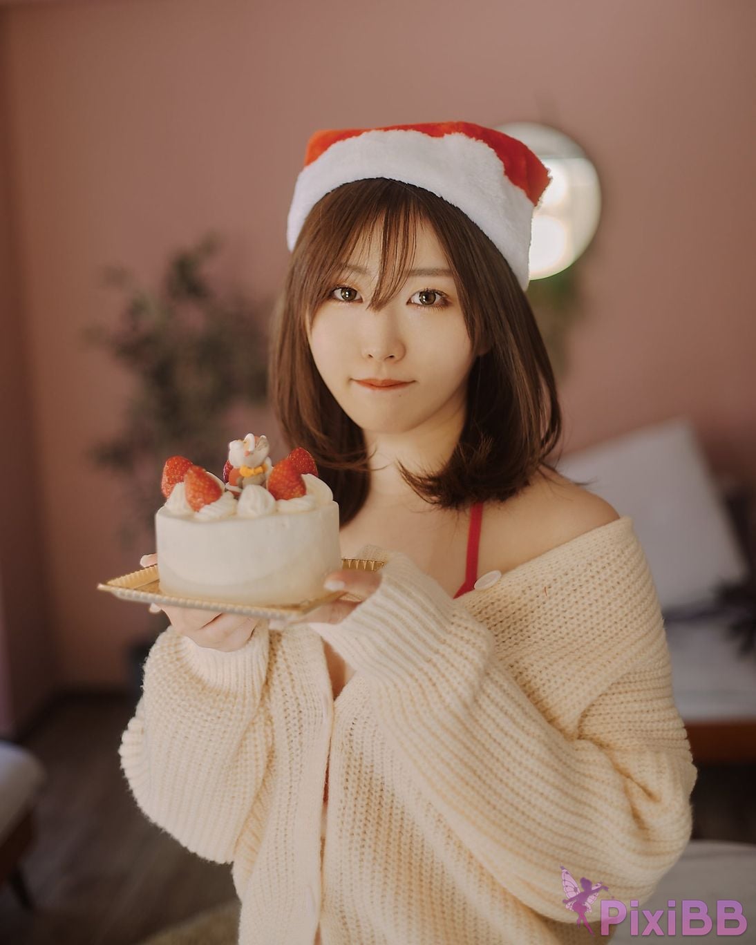 Japanese Idol Kasame Flower rain cape photo collection MerryXmas2022 PixiBB.COM 041
