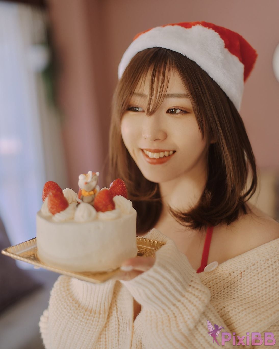 Japanese Idol Kasame Flower rain cape photo collection MerryXmas2022 PixiBB.COM 044