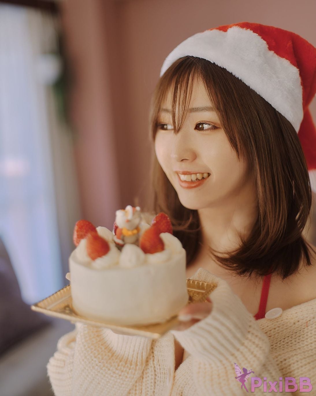 Japanese Idol Kasame Flower rain cape photo collection MerryXmas2022 PixiBB.COM 046